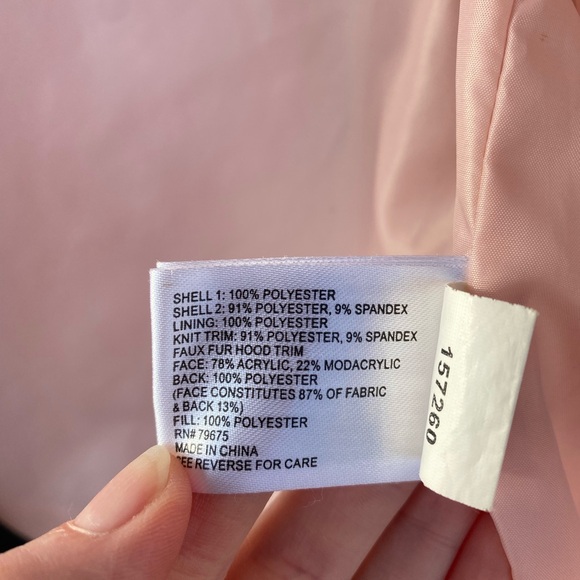 Michael Kors Rosewater Coat ombré faux fur - Picture 10 of 10